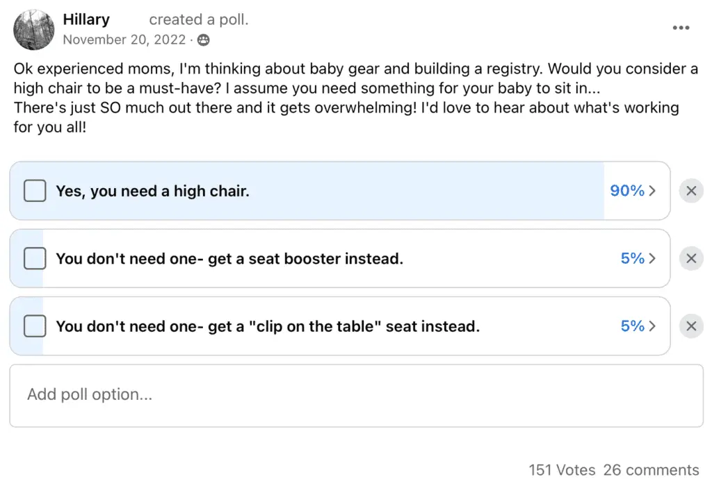 are high chairs essential